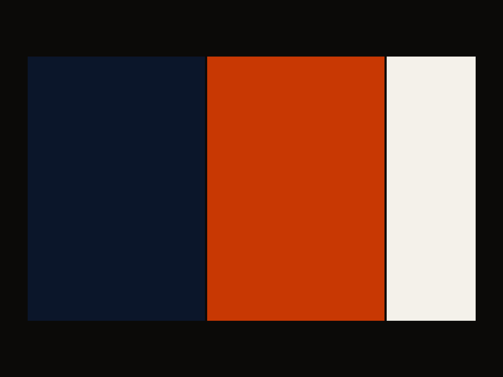 Chicago five-bottle palette